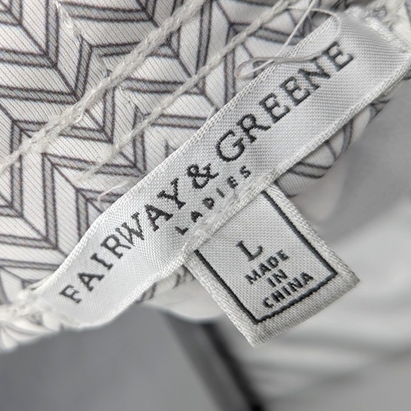 Fairway & Greene Gray Herringbone Stretch Lounge Pants Golf Athleisure Size L - Picture 3 of 8